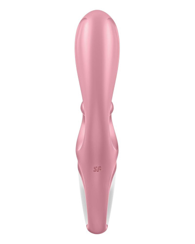 Смарт вибратор кролик Satisfyer Hug Me Pink, 2 мотора, диаметр 4,2см, широкая клиторальная часть - Фото №5