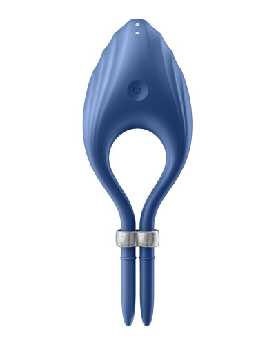 Эрекционное виброкольцо лассо Satisfyer Duelist Blue, 10 режимов, мощный мотор - Фото №3
