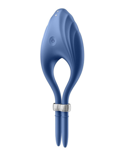 Эрекционное виброкольцо лассо Satisfyer Duelist Blue, 10 режимов, мощный мотор - Фото №4