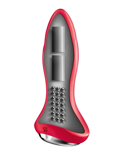 Анальна смарт-вібропробка із перлинним масажем Satisfyer Rotator Plug 1+ Red - Фото №3