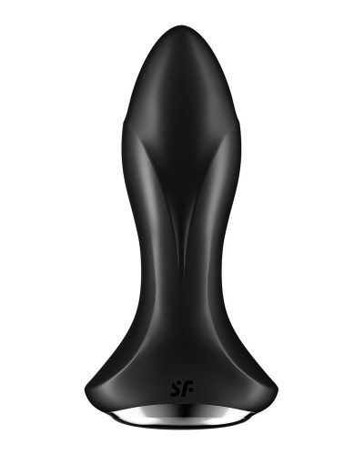 Анальная смарт-вибропробка с жемчужным массажем Satisfyer Rotator Plug 1+ Black - Фото №4