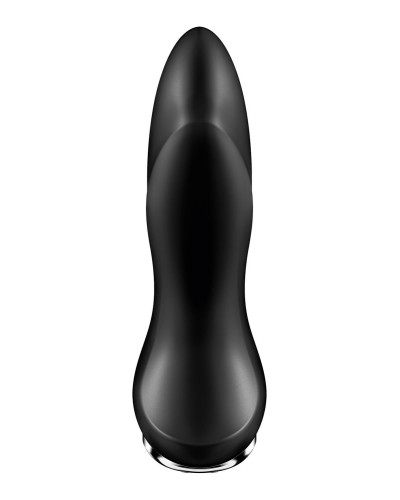 Анальная смарт-вибропробка с жемчужным массажем Satisfyer Rotator Plug 1+ Black - Фото №6