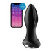 Анальная смарт вибропробка с жемчужным массажем Satisfyer Rotator Plug 2+ Black - Фото №1