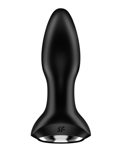 Анальная смарт вибропробка с жемчужным массажем Satisfyer Rotator Plug 2+ Black - Фото №4