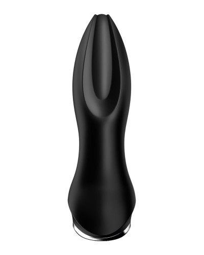 Анальная смарт вибропробка с жемчужным массажем Satisfyer Rotator Plug 2+ Black - Фото №6