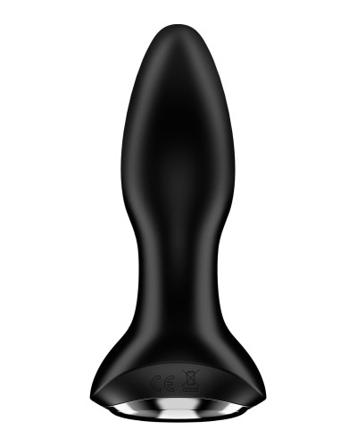 Анальная смарт вибропробка с жемчужным массажем Satisfyer Rotator Plug 2+ Black - Фото №7