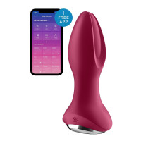 Анальна смарт вібропробка із перлинним масажем Satisfyer Rotator Plug 2+ Violet