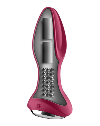 Анальная смарт вибропробка с жемчужным массажем Satisfyer Rotator Plug 2+ Violet - Фото №3