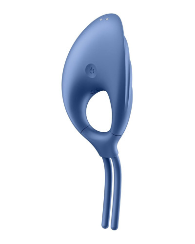 Эрекционное виброкольцо лассо Satisfyer Swordsman Blue, крепкая фиксация, 10 режимов, мощный мотор - Фото №2