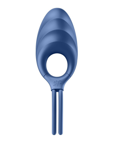 Эрекционное виброкольцо лассо Satisfyer Swordsman Blue, крепкая фиксация, 10 режимов, мощный мотор - Фото №4