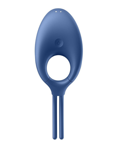 Эрекционное виброкольцо лассо Satisfyer Swordsman Blue, крепкая фиксация, 10 режимов, мощный мотор - Фото №5