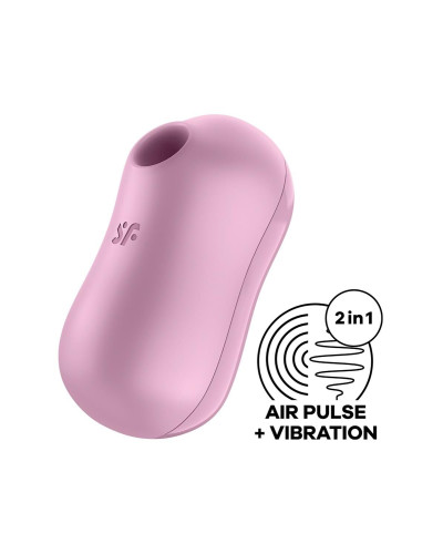 Вакуумный стимулятор с вибрацией Satisfyer Cotton Candy Lilac - Фото №2