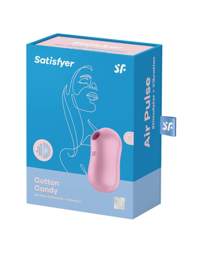 Вакуумный стимулятор с вибрацией Satisfyer Cotton Candy Lilac - Фото №7