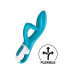 Вібратор-кролик із потрійним відростком Satisfyer Embrace me Turquoise, 2 мотори, діаметр 3,6 см - Фото №3