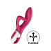 Вібратор-кролик із потрійним відростком Satisfyer Embrace me Berry, 2 мотори, діаметр 3,6 см - Фото №3