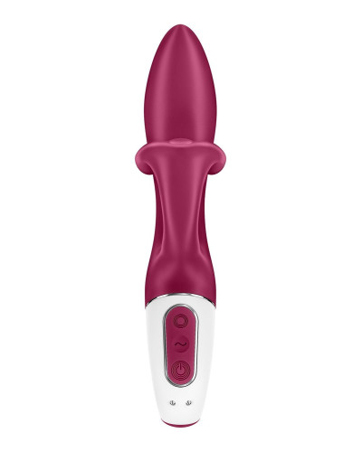 Вібратор-кролик із потрійним відростком Satisfyer Embrace me Berry, 2 мотори, діаметр 3,6 см - Фото №5
