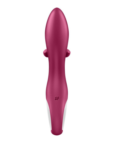 Вібратор-кролик із потрійним відростком Satisfyer Embrace me Berry, 2 мотори, діаметр 3,6 см - Фото №6