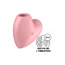 Вакуумный стимулятор-сердечко с вибрацией Satisfyer Cutie Heart Light Red - Фото №2