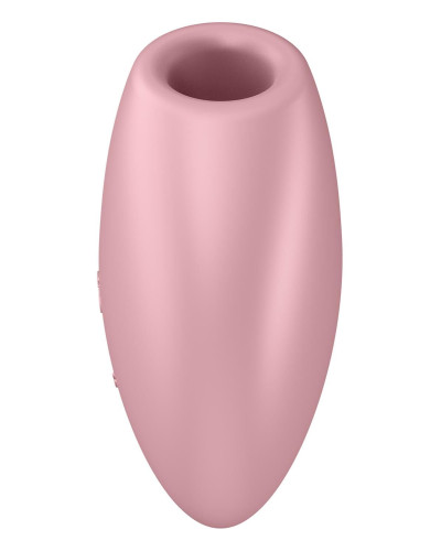 Вакуумный стимулятор-сердечко с вибрацией Satisfyer Cutie Heart Light Red - Фото №3
