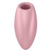 Вакуумный стимулятор-сердечко с вибрацией Satisfyer Cutie Heart Light Red - Фото №3