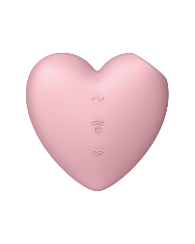 Вакуумный стимулятор-сердечко с вибрацией Satisfyer Cutie Heart Light Red - Фото №6