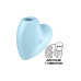 Вакуумный стимулятор-сердечко с вибрацией Satisfyer Cutie Heart Blue - Фото №2