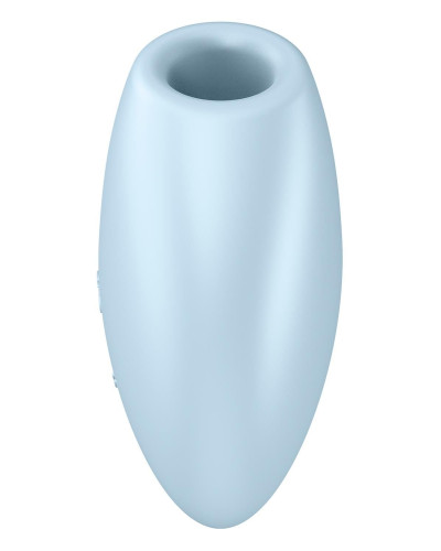 Вакуумный стимулятор-сердечко с вибрацией Satisfyer Cutie Heart Blue - Фото №3