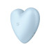 Вакуумный стимулятор-сердечко с вибрацией Satisfyer Cutie Heart Blue - Фото №5