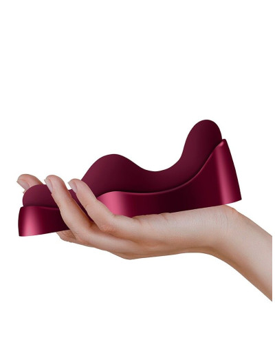 Універсальний sit-on-top вібратор Rocks Off Ruby Glow Blush, пульт ДК - Фото №7