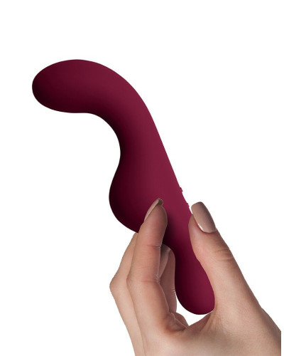 Універсальний sit-on-top вібратор Rocks Off Ruby Glow Blush, пульт ДК - Фото №8