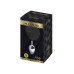 Металева анальна пробка Кролячий хвостик Alive Fluffy Plug S Black, діаметр 2,8 см - Фото №2