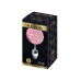 Металева анальна пробка Кролячий хвостик Alive Fluffy Plug S Pink, діаметр 2,8 см - Фото №2