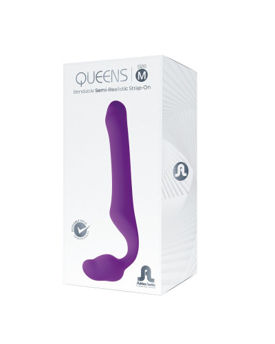 Безремінний страпон Adrien Lastic Queens M, регульований вигин, діаметр 3,4 см - Фото №4