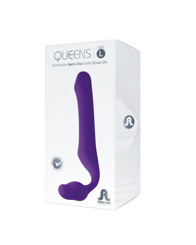 Безремневой страпон Adrien Lastic Queens L, регулируемый изгиб, диаметр 3,8 см - Фото №4
