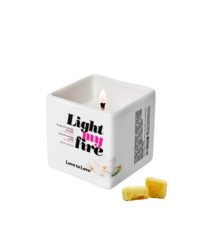 Масажна свічка Love To Love LIGHT MY FIRE Musc (80 мл) без парабенів і консервантів - Фото №1