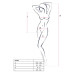 Бодистокинг с декольте Passion BS088 white, имитация корсетной шнуровки - Фото №5