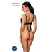 Боді з екошкіри Passion CELINE BODY L/XL, black, з доступом, відкритий - Фото №2