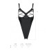 Боді з екошкіри Passion CELINE BODY L/XL, black, з доступом, відкритий - Фото №7