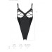 Боди из экокожи Passion CELINE BODY S/M, black, с доступом, открытый - Фото №7
