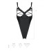 Боді з екошкіри Passion CELINE BODY XXL/XXXL, black, з доступом, відкритий - Фото №7