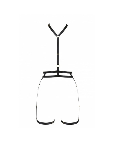 Портупея-стрепи з подвійним ремінцем Passion Exclusive DENIRA XXL/XXXL, black - Фото №5