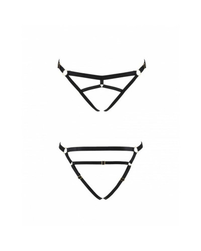 Трусики-стрінги зі стреп Passion Exclusive KELIS THONG XXL/XXXL, black - Фото №5