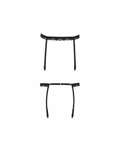Пояс-стрепи для панчіх Passion Exclusive SHELLY GARTER BELT XXL/XXXL, black - Фото №5