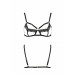 Бюстгальтер-стрепи з мереживом Passion Exclusive SOLON BRA XXL/XXXL, black, трусики в комплекті - Фото №5