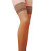 Панчохи Passion ST003 5 beige, класичні, на ажурній силіконовій резинці - Фото №1