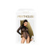Боді Penthouse Spicy Whisper XL Black, імітація топу з довгими рукавами, закрите декольте - Фото №3