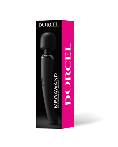 Потужний вібромасажер Dorcel Megawand Black перезаряджуваний, 160 режимів - Фото №6