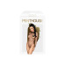 Боді Penthouse Scandalous XL Black, велика сітка, високий комір, довгі рукави - Фото №3