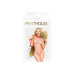 Боді Penthouse Scandalous S/L Red, велика сітка, високий комір, довгі рукави - Фото №3