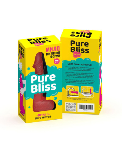 Крафтове мило-член із присоскою Pure Bliss MINI Red, натуральне - Фото №7